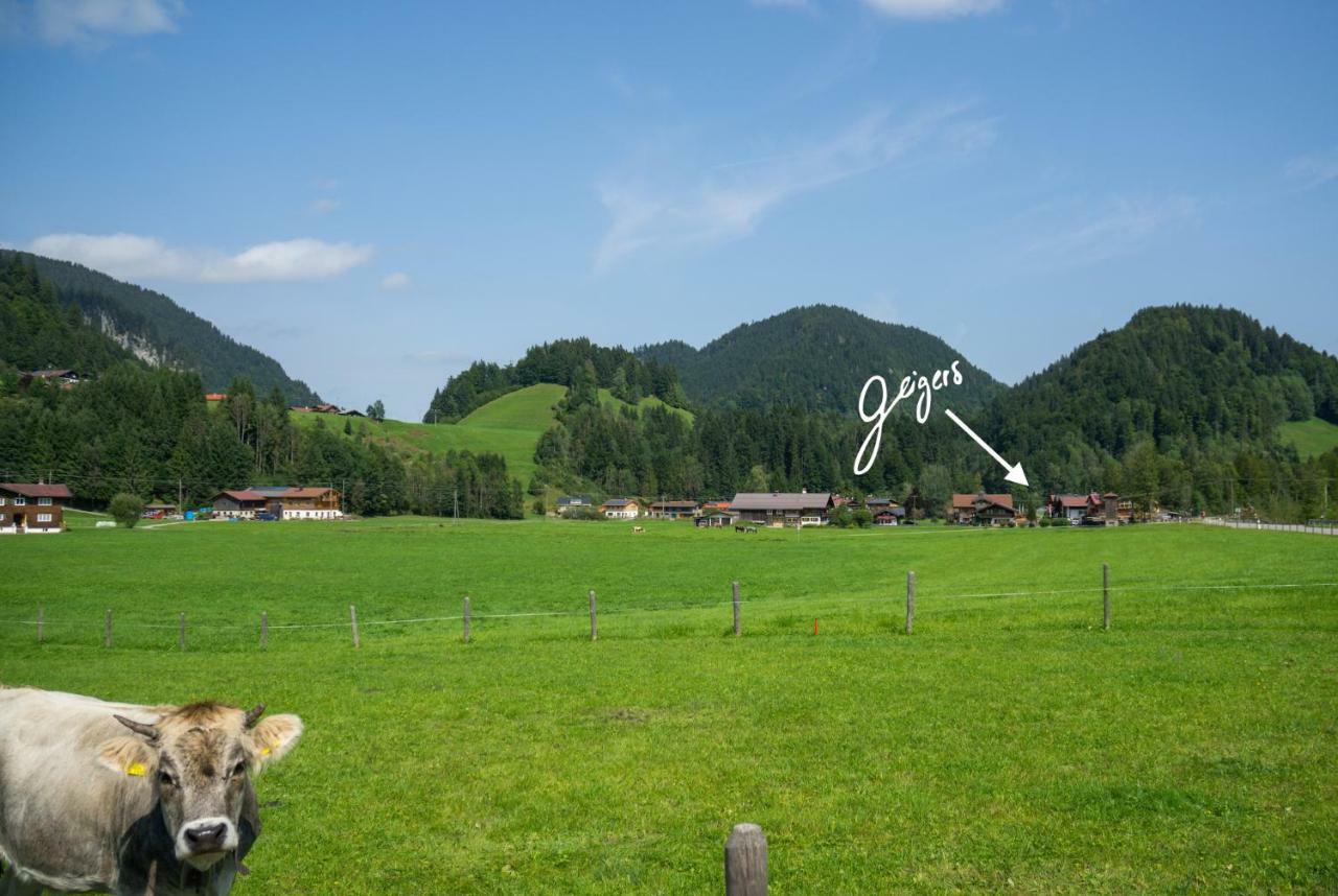 Geigers Ferienhaus Tiefenbach bei Oberstdorf Buitenkant foto